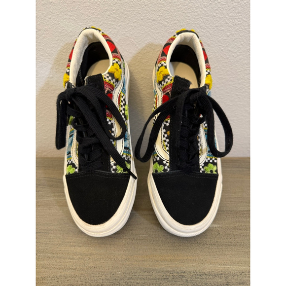 Vans Old Skool 36 DX sneakers Craft Multi embroidered butterflies flowers SZ 5 - Picture 2 of 11